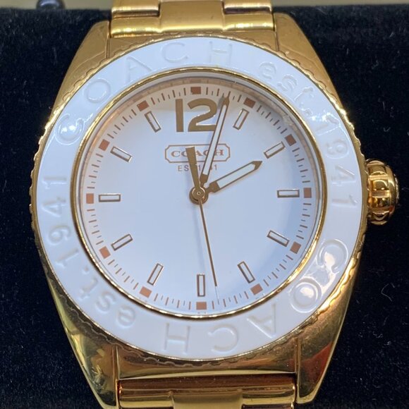 SALE TODAY ONLY Coach "Andee" Boyfriend Watch Rose Gold Stainless Steel - Picture 1 of 6